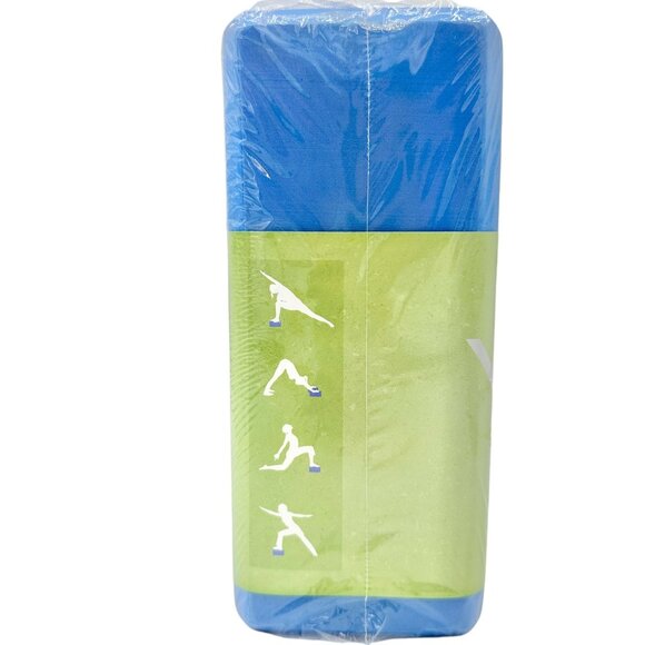 Gaiam Yoga Blocks AND Grippy Yoga Anklets Set Blue NIP - Picture 4 of 8